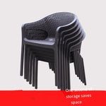 Outdoor Leisure Tables Chairs Dining Chairs Coffee Milk Tea Armchair Outdoor Iron Art, Outdoor Balcony Courtyard Furniture Single Chair