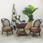 Rattan Chair Three Piece Set Balcony Leisure Table And Chair Single Armchair Rattan Outdoor Small Table And Chair Family Living Room Five Piece Set