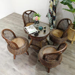 Rattan Chair Three Piece Set Balcony Leisure Table And Chair Single Armchair Rattan Outdoor Small Table And Chair Family Living Room Five Piece Set