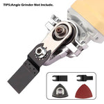 Angle Grinder Refit Multifunction Oscillating Tool Kit For 100 Type Angle Grinder Polishing for Cutting Polishing Shovelling Cleaning Woodworking Tools (Angle Grinder Not Included)