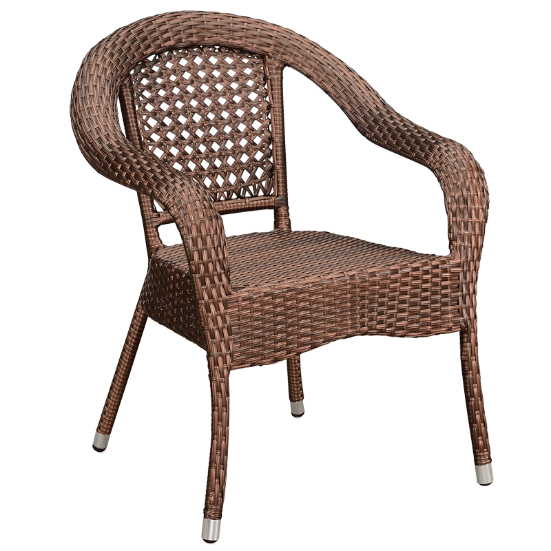 Outdoor Rattan Chair Dining Table Chair Balcony Garden Single Balcony Open Garden Commercial Chair Leisure Furniture Classic Rattan Chair 1