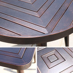 Outdoor Furniture Courtyard Table And Chair Balcony Terrace Villa Courtyard Table And Chair Leisure Iron Table And Chair Group Aluminum Alloy Table