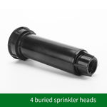 Underground Scattering Sprinkler Spring Up And Down Adjustable 360 Degree Garden Lawn Park Community Agricultural Watering Irrigation Atomization 46 Points Sprinkler Underground Sprinkler 4 Points