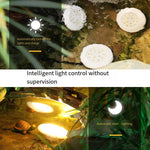 Solar Underwater Lamp Outdoor Waterproof Spotlight Courtyard Lawn Ground Lamp Garden Rockery Pool Lamp Outdoor Underwater Fish Pool Lamp