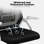 ECVV Office Chair, Ergonomic Desk Chair with Adjustable Height and Lumbar Support Swivel Computer Chair Flip up Armrests for Conference Room