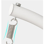 Hanging Chair Hanging Basket Rattan Chair Household Indoor Rocking Lazy Chair Balcony Hammock Thick Rattan Single Person With Armrest White (Large)