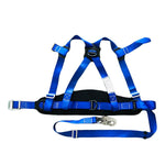 Half Body Industrial Safety Harness Roof Construction Fall Protection Adjustable for Aerial Work, Electrician, Outdoor, Construction, Rappelling (With 1.5m Shock Absorbing Lanyard)