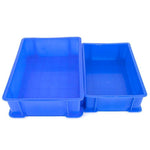 6 Pieces Thickened Plastic Plates Logistics Turnover Box Parts Box Pallet Classification Basket Toolbox Storage Box Storage Box Blue 410 * 310 * 145mm