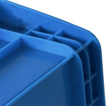 Thickened Turnover Box Rectangular Plastic Box Logistics Box Can Be Covered With Finishing Box Plastic Box Box 520 * 380 * 230 Blue