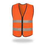 Orange Working Reflective Vest Safety Night Work Vest Safety Vest for Construction Engineering Traffic Sanitation Safety Warning Clothes