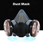 Dust Mask + 60 Filter Cotton Protective Mask Half Mask Anti-dust Spray Paint Face Mask Respirator For Paint/Dust/Particles/Mechanical Polishing/Welding Work Protection