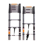 11.4FT Aluminum Telescoping Ladder Straight Collapsible Ladders With Spring Loaded Locking Mechanism 12 Steps Telescopic Ladders for Home/Garden