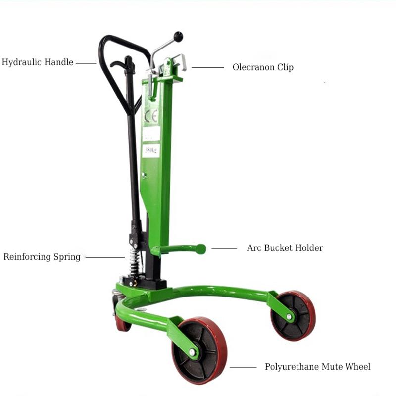 plant pot lifter trolley Hydraulic Oil Drum lifter Cart 771lbs Hand Truck Trolley; ECVV USA – ECVV.us