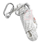 96 FT Rock Climbing Rope Safety Rope With Double Hooks 12mm Outdoor Survival Fire Escape Safety Rope