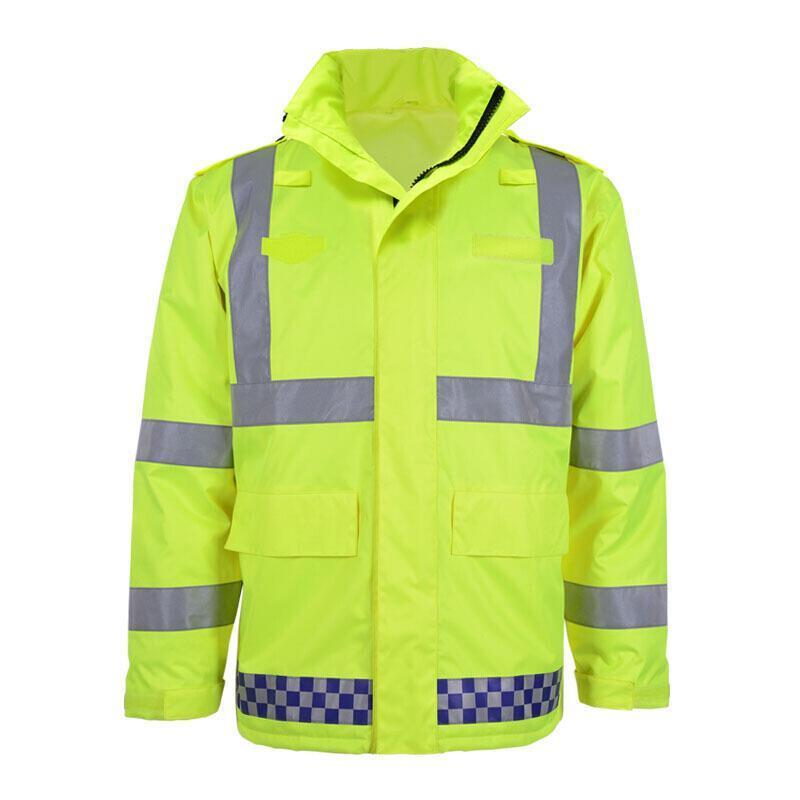 Reflective Raincoat Rain Pants Suit Riding Waterproof Outdoor Safety Coat Comfortable Breathable Warm S Size