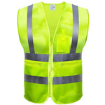 Reflective Vest Multi Bag Sanitation Road Administration Construction Site Reflective Vest Vehicle Safety Command Duty Rescue Night Run Riding Vest