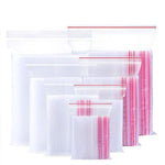 Self Sealing Bag Thickened Transparent Sealing Bag Zipper Bag Sample Storage Bag Disposable PE Self Sealing Bag 12 Thread 10 cm * 15 cm / 500 Pieces