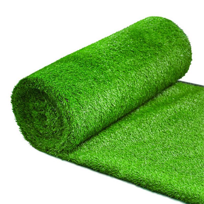 Artificial Grass Turf 2m*0.5m Bright Green Pile Height 20mm Outdoor Fake Grass Carpet Mat High-Density Synthetic Turf For Garden, Sports, Kids Play