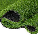 Artificial Grass Turf 2m*0.5m Bright Green Pile Height 20mm Outdoor Fake Grass Carpet Mat High-Density Synthetic Turf For Garden, Sports, Kids Play