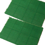 Splicing Plastic Simulation Grass Mat Lawn Mat Bathroom Mat Waterproof And Anti Slip Mat Door Mat Decoration Green Grass Mat Green 60x40cm / Piece