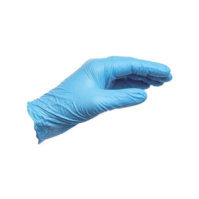 100 Pieces / Pack XL Size Gloves Blue Nitrile Disposable Protective Gloves