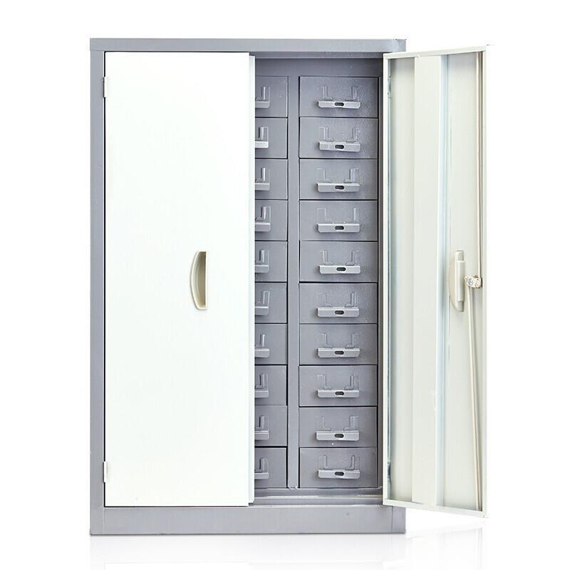 30 Iron Draw Parts Cabinet With Door Drawer Floor Type Storage Screw Material Tool Component Cabinet Storage Cabinet Sample Cabinet