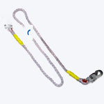 2M Double Hook Safety Rope Fall Protection Safety Belt Rope with Alloy Steel Hook for Construction Maintenace Working