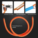 Safety Rope Single Hook 3m +Buffer Bag Connecting Rope Electrical Work Safety Rope Construction Outdoor Fall Prevention High Altitude Protection