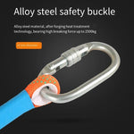 Safety Rope Single Hook 3m +Buffer Bag Connecting Rope Electrical Work Safety Rope Construction Outdoor Fall Prevention High Altitude Protection