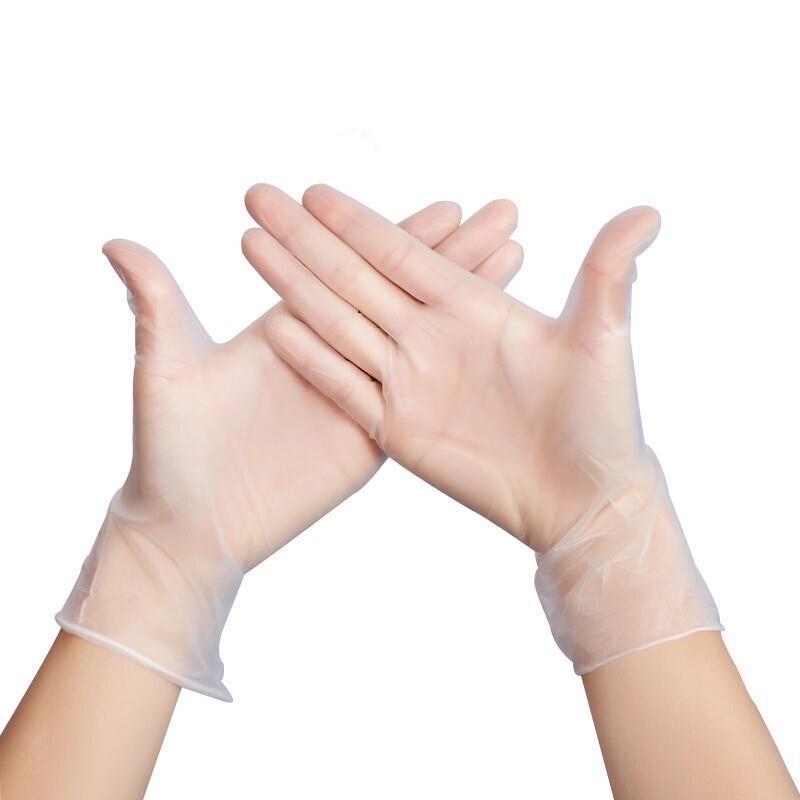 Disposable PVC Gloves Disposable Protective Gloves Not Breakable Safe Healthy And Durable 100 Pieces / Bag