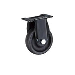 4 Sets 4 Inch Fixed Black Casters High Temperature Resistant Nylon (HPA) Caster Medium Directional Wheel