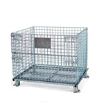 Storage Cage Steel Shelf Folding Logistics Turnover Basket Iron Frame Storage Cage Car 1000 * 800 * 840mm Wire Diameter 4.8mm