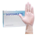 A Box Of 100 Pieces M Size Gloves Disposable PVC Transparent Gloves Powder Free Gloves
