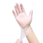 A Box Of 100 Pieces M Size Gloves Disposable PVC Transparent Gloves Powder Free Gloves
