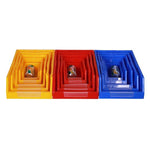 Yellow Shelf Slant Mouth Sorting Storage Box Parts Box Combined Material Box Plastic Box Q3 340 * 200 * 140mm (10 Pack)