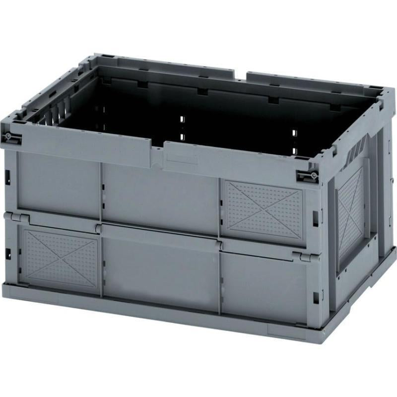 Foldable Turnover Box Large Storage Containers Durable Reusable Plastic Storage Bins