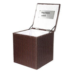 Covered Shoe Cover Basket Sorting Storage Basket Storing Shoe Cover Frame Small Brown 28 * 28 * 32cm