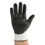 Three Grade Anti Cutting PU Coating Impregnated Gloves Wear Resistant And Breathable Labor Protection Gloves 12/Pack
