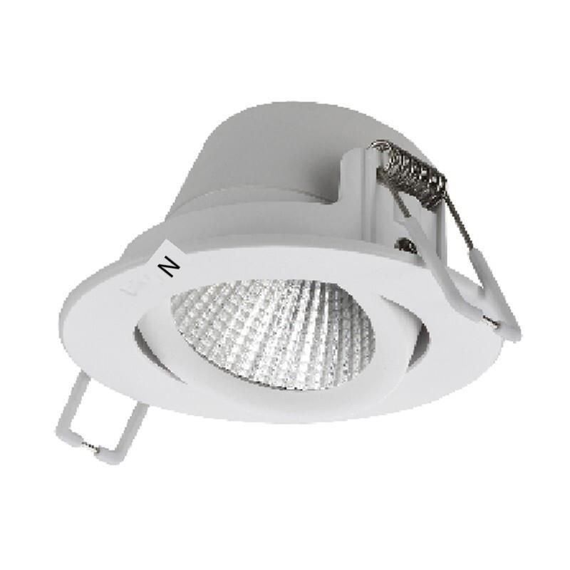 Ceiling Light 12W Embedded Installation Cold Light 4000k Ordinary Switch Control Alloy Material