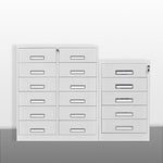 Office Multi-layer Storage Cabinet With Lock Multi Bucket Cabinet File Cabinet File Iron Drawer Cabinet Twelve Bucket Mechanical Cabinet Thickening