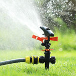 Rocker Sprinkler Gardening Sprinkler Automatic Rotation 360 Degree Garden Sprinkler + 4 Single Joint