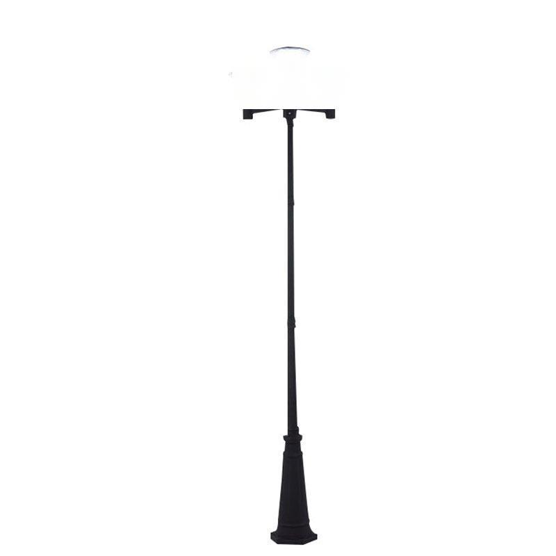 Outdoor Solar Road Lamp 2.5m Garden  Lamp (including Led Light Source 15w) Black