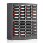 Parts Cabinet Drawer Type Tool Cabinet Electrostatic Parts Box Electronic Components Material Screw Classification Storage Cabinet Small Box 40 Suction Black Electrostatic Drawer Without Door