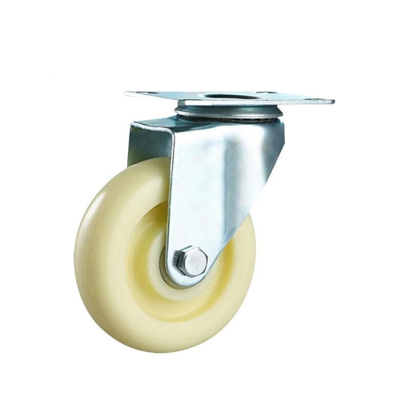 Nylon Wheel Caster Cart Wheel Nylon Wheel Hand Push Wheel Thickened Wheel 4 Inch Light Universal