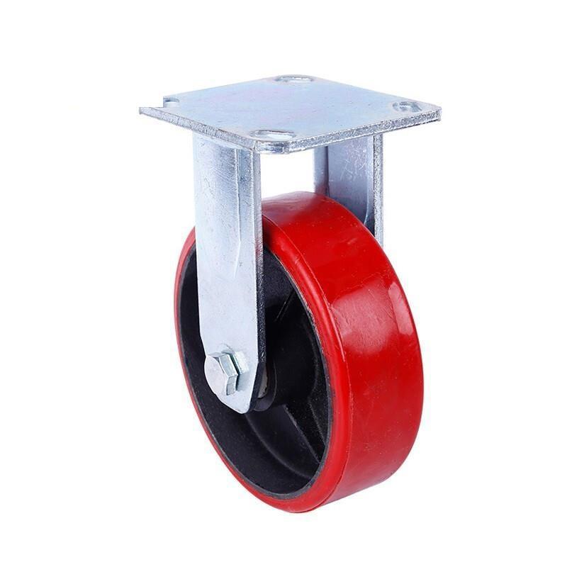 4 Inch Polyurethane PU Caster Industry Trolley Caster Antiskid Silent Pulley Heavy Directional Wheel