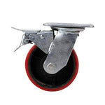 4 Inch Polyurethane PU Caster Industry Trolley Caster Antiskid Silent Pulley Heavy Directional Wheel