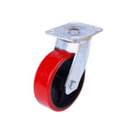 Polyurethane PU Caster Industry Trolley Caster Antiskid Silent Pulley 5 Inch Heavy Directional Wheel
