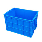 Plastic Turnover Box With Lid 640x425x360mm Industrial Finishing Box Storage Box Blue Logistics Storage Plastic Box (At Least 50 Sets)