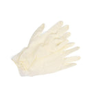 S Size 20 Pairs Disposable Gloves Smooth Protective Gloves With Powder Rubber Milky White Gloves