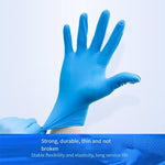 Disposable Nitrile Gloves Powder Free Anti Slip Oil Proof Waterproof Multipurpose Gloves For Beauty Kitchen Hotel Cleaning Work L Size One Bag